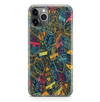 Thumbnail for Dark Coloured Passport Stamps iPhone Case - view 2