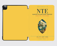 Thumbnail for Nantes Atlantique Airport (NTE) design on yellow ipad tablet case