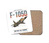 Thumbnail for F-105D Thunderchief design on white 1 piece coaster
