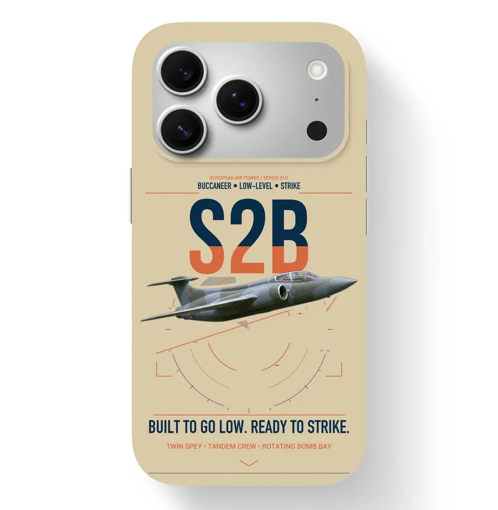 Blackburn Buccaneer S2B design on beige magsafe iphone case, for iPhone 17 Pro