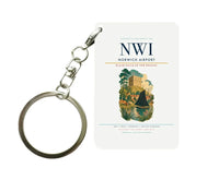 Thumbnail for Norwich Airport (NWI) design on white key chain