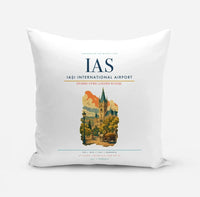 Thumbnail for Iași International Airport (IAS) design on white pillow