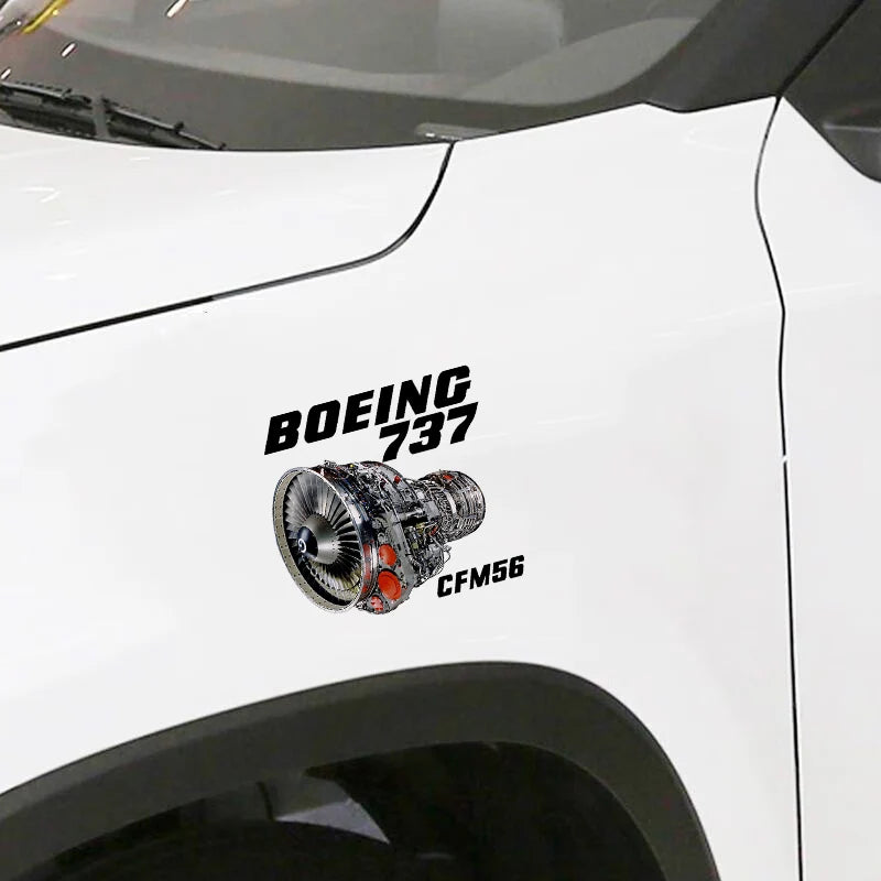 Boeing 737 Car Sticker - view 2