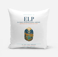 Thumbnail for El Paso International Airport (ELP) design on white pillow