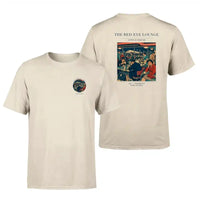 Thumbnail for VINTAGE G4082 - The Red-Eye Lounge - Double-Side T-Shirt design on beige double side t shirt