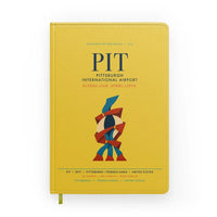 Thumbnail for Pittsburgh International Airport (PIT) design on yellow notebook