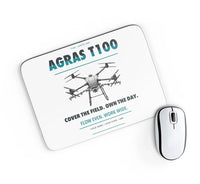 Thumbnail for DJI Agras T100 design on white rectangle mouse pad