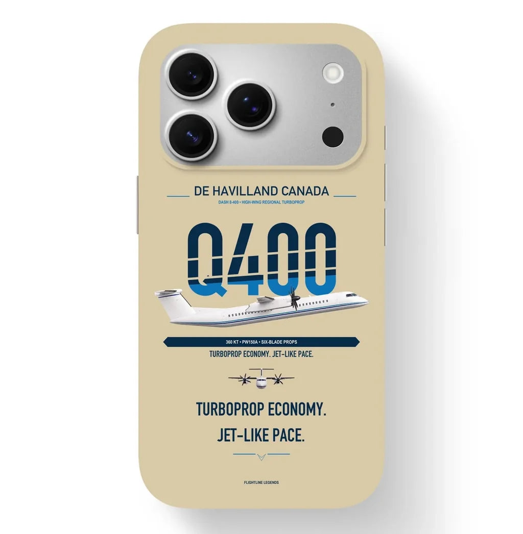 Dash 8-400 Case design on beige iphone case