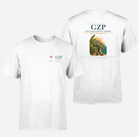 Thumbnail for Gazipasa-Alanya Airport (GZP) design printed on white double-side t-shirt