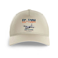 Thumbnail for EC-130H Compass Call design on beige printed hat