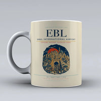Thumbnail for International Airport EBL Mug design on beige erbil