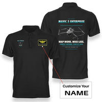 Thumbnail for DJI Mavic 3 Enterprise design on black polo with custom name badge