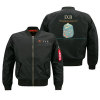 Thumbnail for Bagdogra International Airport (IXB) design on black bomber jacket
