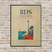 Thumbnail for Brindisi Airport BDS - Canvas Framed - Beige