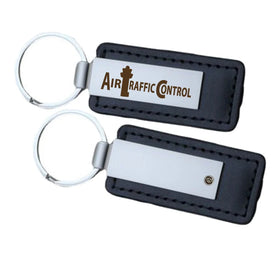 Air Traffic Control Faux Leather Key Chains
