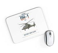Thumbnail for Kawasaki OH-1 design on white rectangle mouse pad