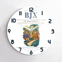 Thumbnail for Aeropuerto Internacional de Guanajuato (BJX) design on white no frame wall clock