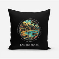 Thumbnail for LAS TERRENAS - Badge - Pillow - Black