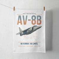 Thumbnail for AV-8B Harrier II design on white towel