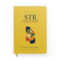 Thumbnail for Stuttgart Airport (STR) design on yellow notebook