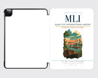 Thumbnail for Quad City International Airport (MLI) design on white ipad tablet case