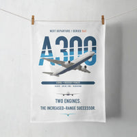 Thumbnail for Airbus A300B4 design on white towel