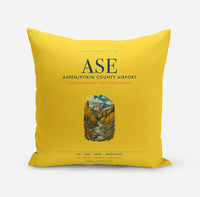 Thumbnail for Aspen - Pitkin County Airport (ASE) design on yellow pillow