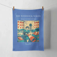 Thumbnail for VINTAGE G4429 - The Windsock Maker - Designed Towels design on blue