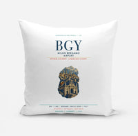 Thumbnail for Milan Bergamo Airport (BGY) design on white pillow