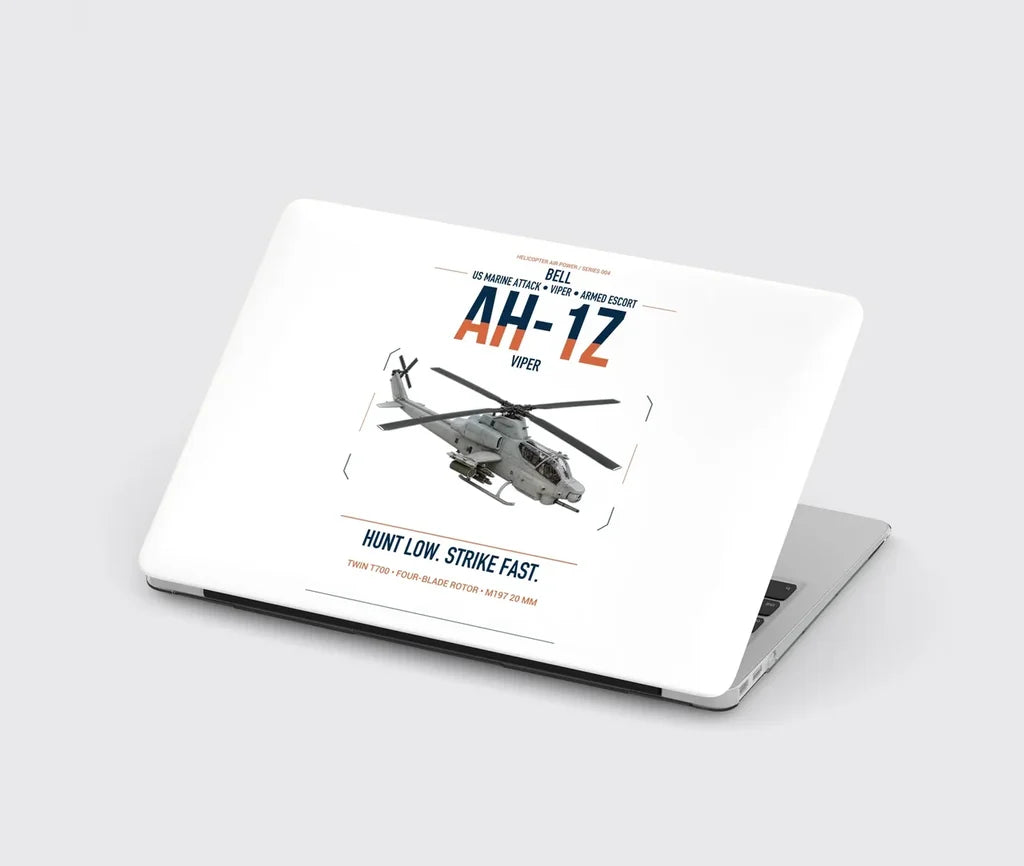 Bell AH-1Z Viper design on white MacBook case