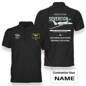 Cessna Citation Sovereign+ Premium Polo T-Shirts