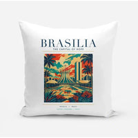 Thumbnail for BRASILIA - Poster - Pillow - White