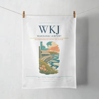 Thumbnail for Wakkanai Airport (WKJ) design on white towel