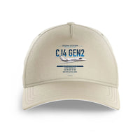 Thumbnail for Cessna Citation CJ4 Gen2 design on beige printed hat