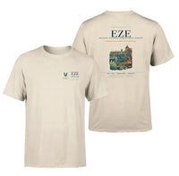 Thumbnail for Buenos Aires Airport (EZE) design printed on beige double-side t-shirt