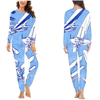 Thumbnail for Retro & Vintage Airplanes women pajamas - view 2