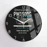 Thumbnail for PW1500G design on black no frame wall clock