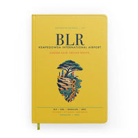Thumbnail for Kempegowda International Airport Bengaluru (BLR) design on yellow notebook
