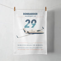 Thumbnail for Bombardier Learjet 29 design on white towel
