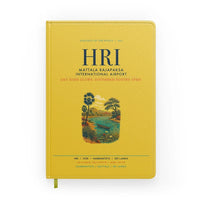 Thumbnail for Mattala Rajapaksa International Airport (HRI) design on yellow notebook