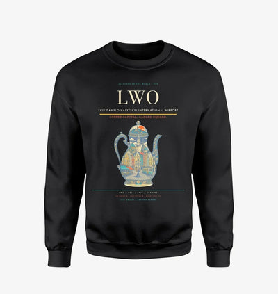Lviv Danylo Halytskyi International Airport LWO Sweatshirt - Black