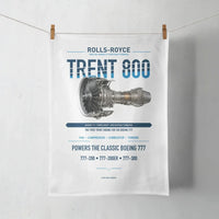 Thumbnail for TRENT 800 design on white towel