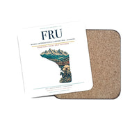 Thumbnail for Manas International Airport (FRU) design on white 1 piece coaster