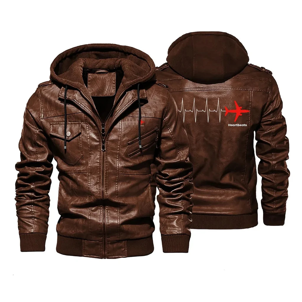 Aviation Heartbeats Leather Jacket - view 2