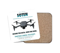 Thumbnail for ACSL SOTEN design on white 1 piece coaster
