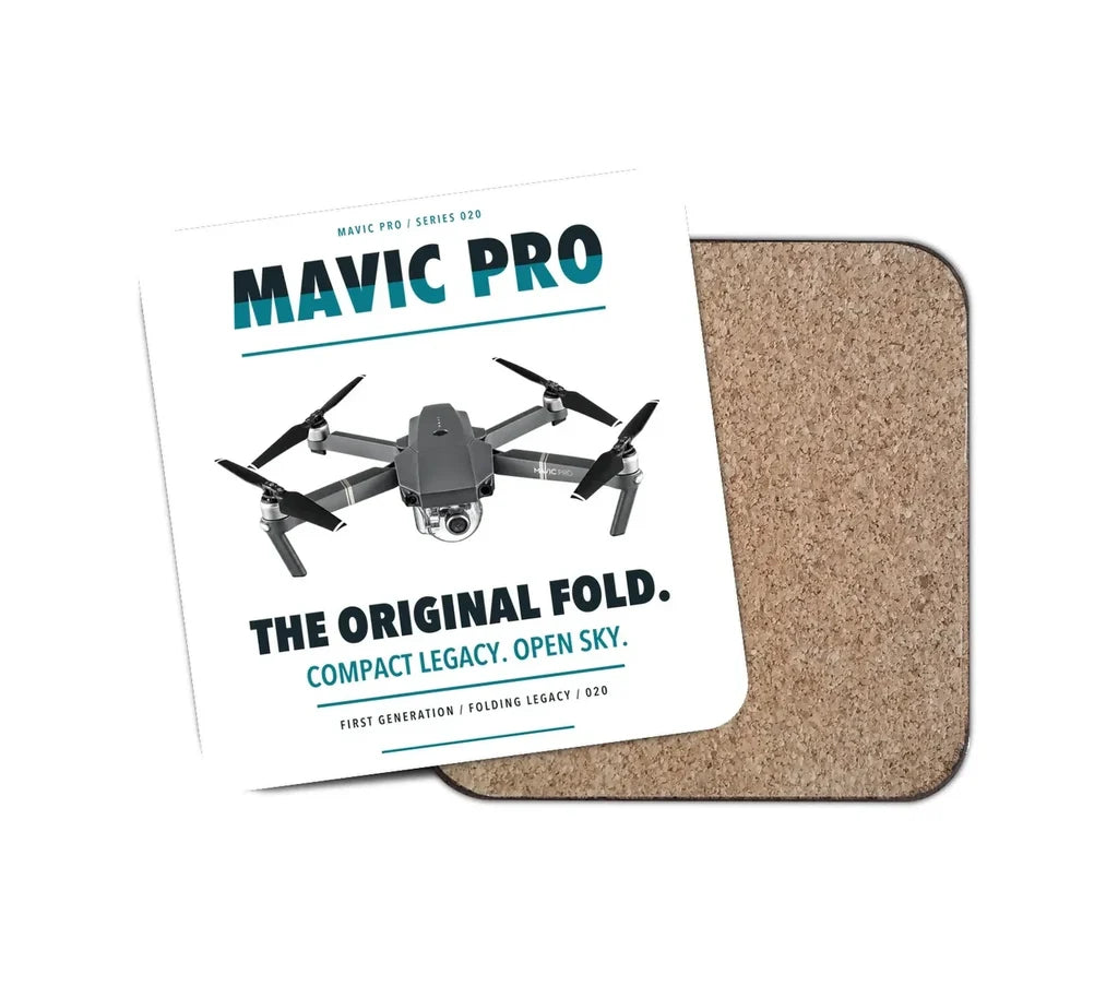 DJI Mavic Pro design on white 1 piece coaster
