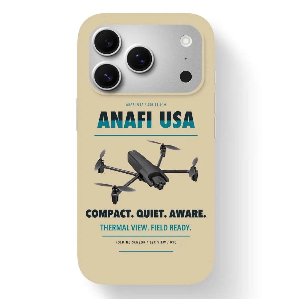 Parrot ANAFI USA Case design on beige iphone case
