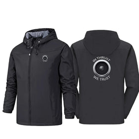 In Thrust We Trust Rain Jackets & Windbreakers