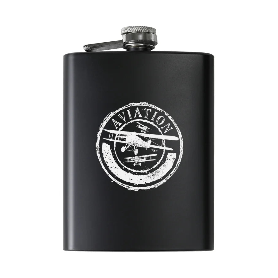 Customisable Aviation Lovers Hip Flask - view 2