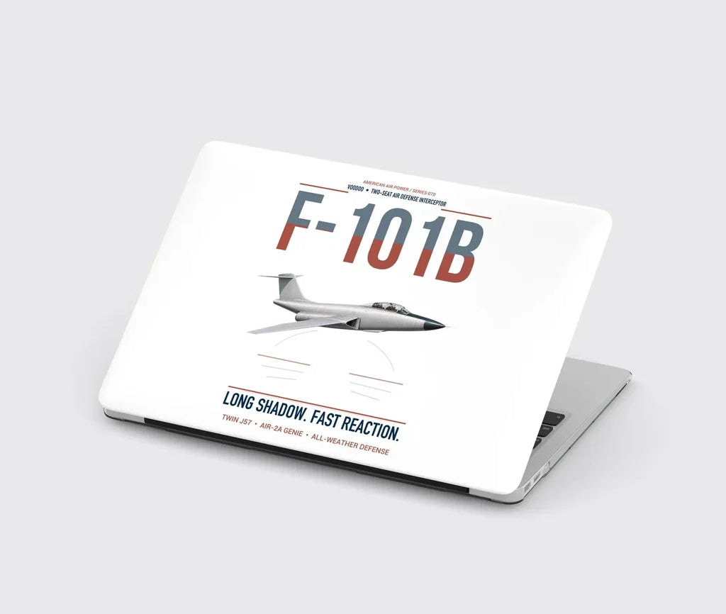 F-101B Voodoo design on white MacBook case